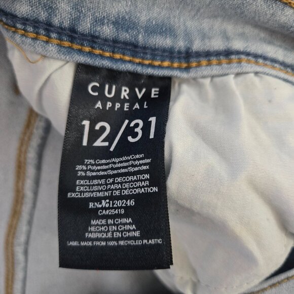 Curve Appeal Jean Capri size 12 - Picture 3 of 3